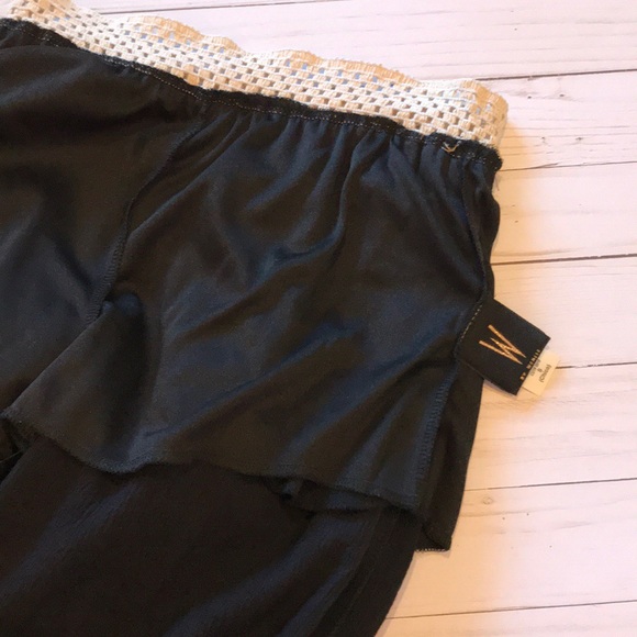 SMALL Pocketed Black Cotton Beach Pants - Picture 8 of 8